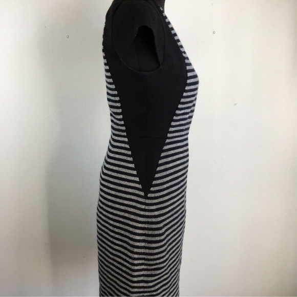 J. Crew Suiting Wool Stripe Cap Sleeve Sheath Dress - Size 2T 2 Tall - Picture 8 of 8